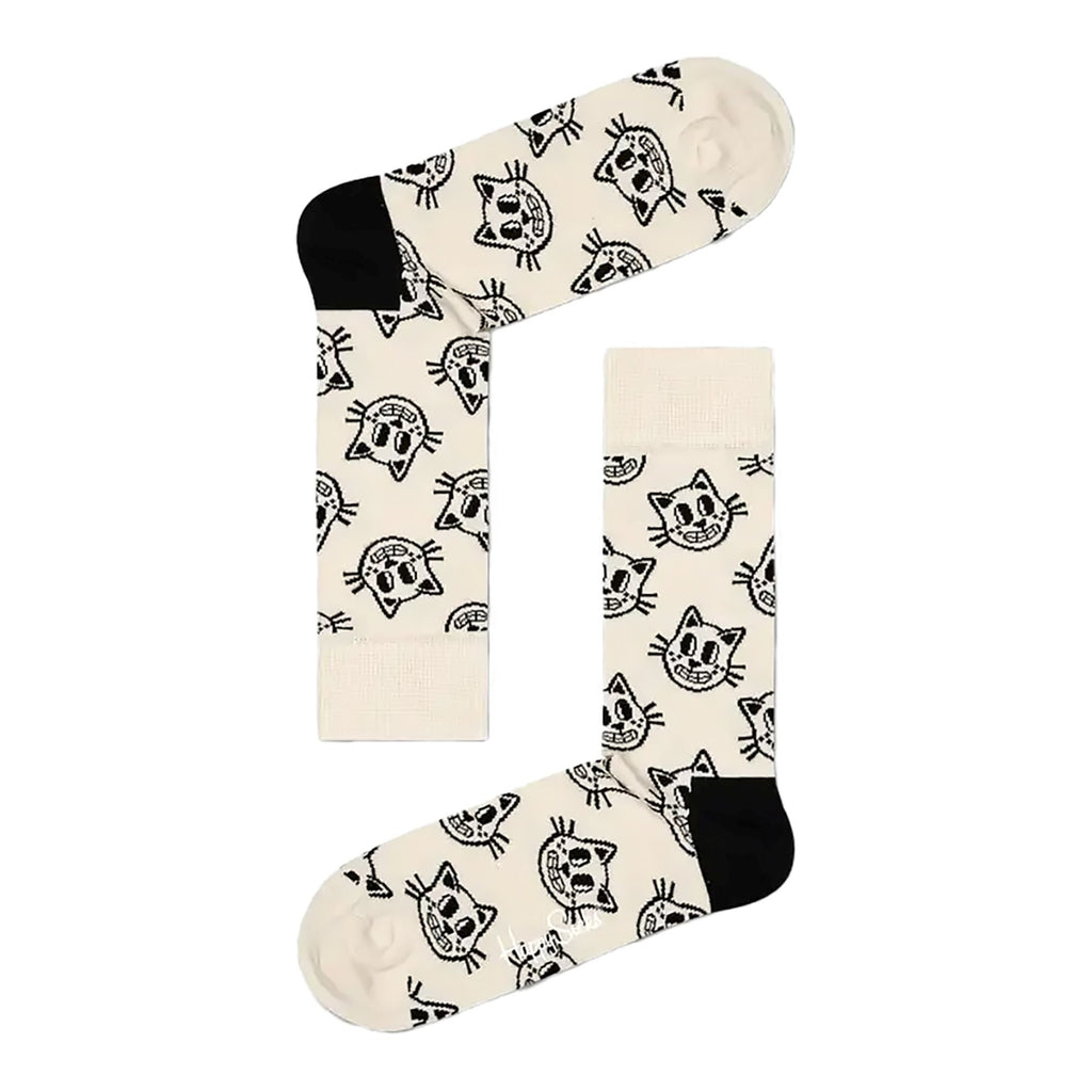 Colourful Bright Cotton Blend Cat Design Socks for Men & Women