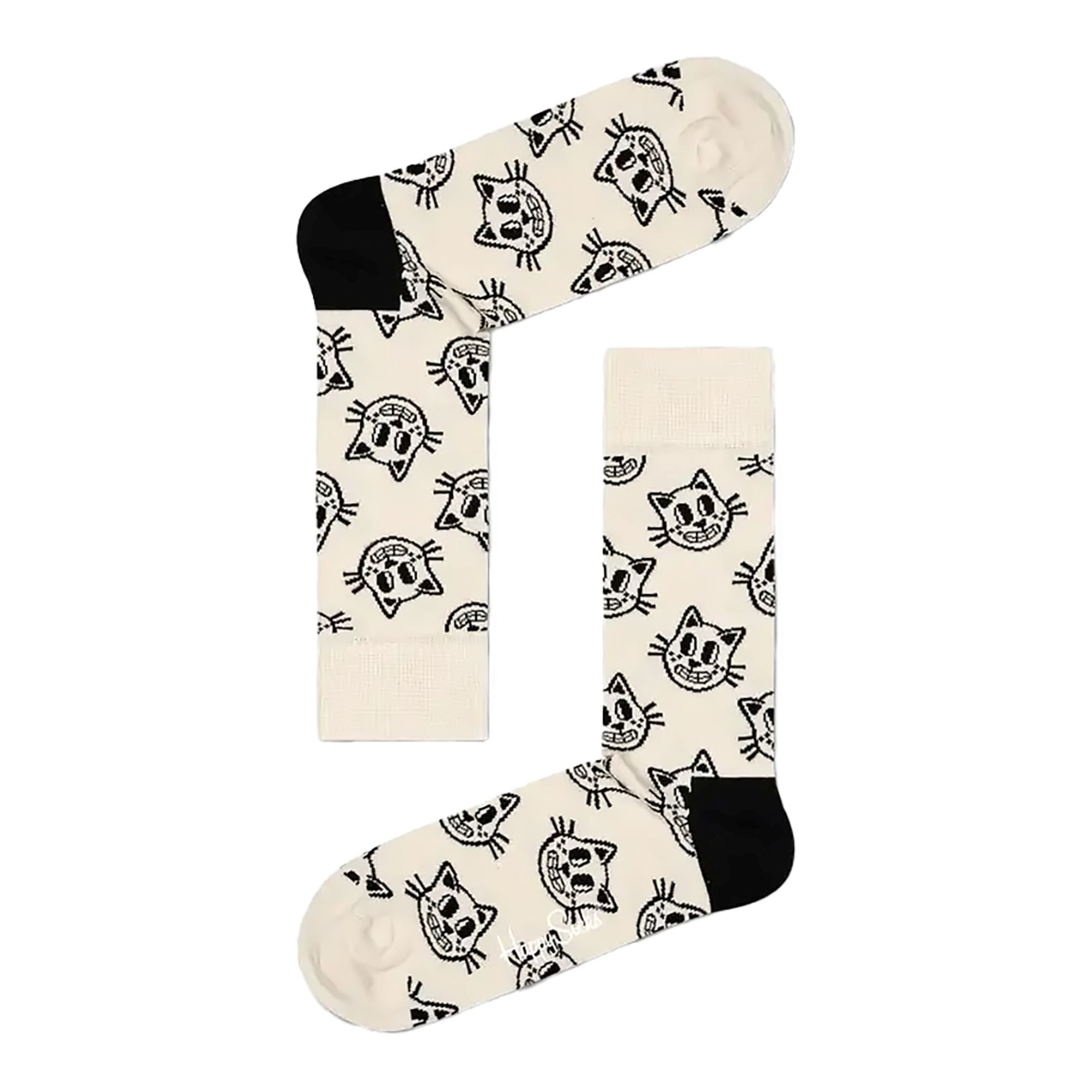 Colourful Bright Cotton Blend Cat Design Socks for Men & Women