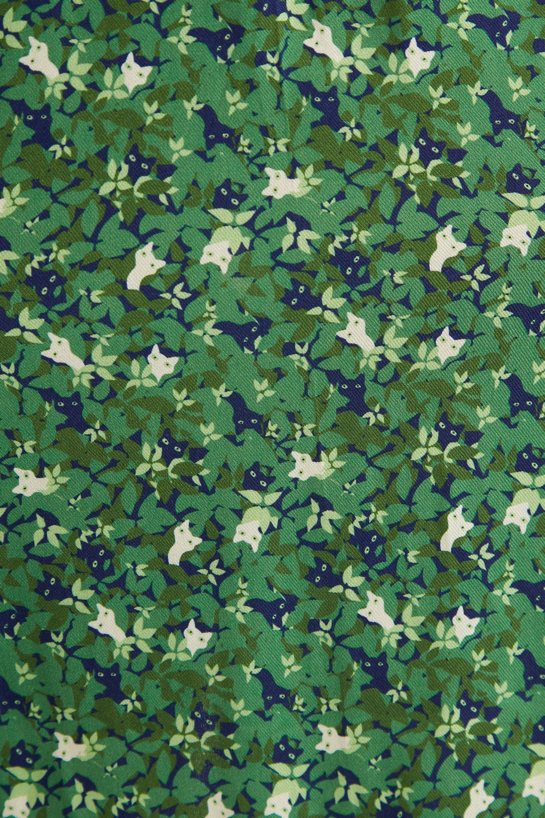 Louche Oski-Cat-Camo Print Long Sleeve Jumpsuit