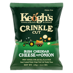 12 x Keogh's Crinkle Cut Cheddar Cheese And Red Onion 125G