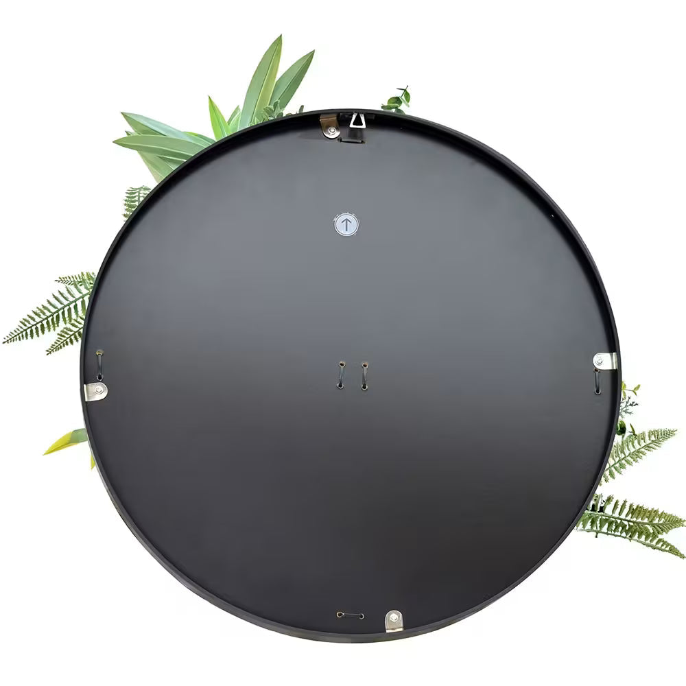 Artificial "Rhea B" Wall Art - 50cm Circular Frame