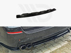 Maxton Design - CENTRAL REAR SPLITTER BMW 5 F11 M-PACK (FITS TWO SINGLE EXHAUST ENDS)