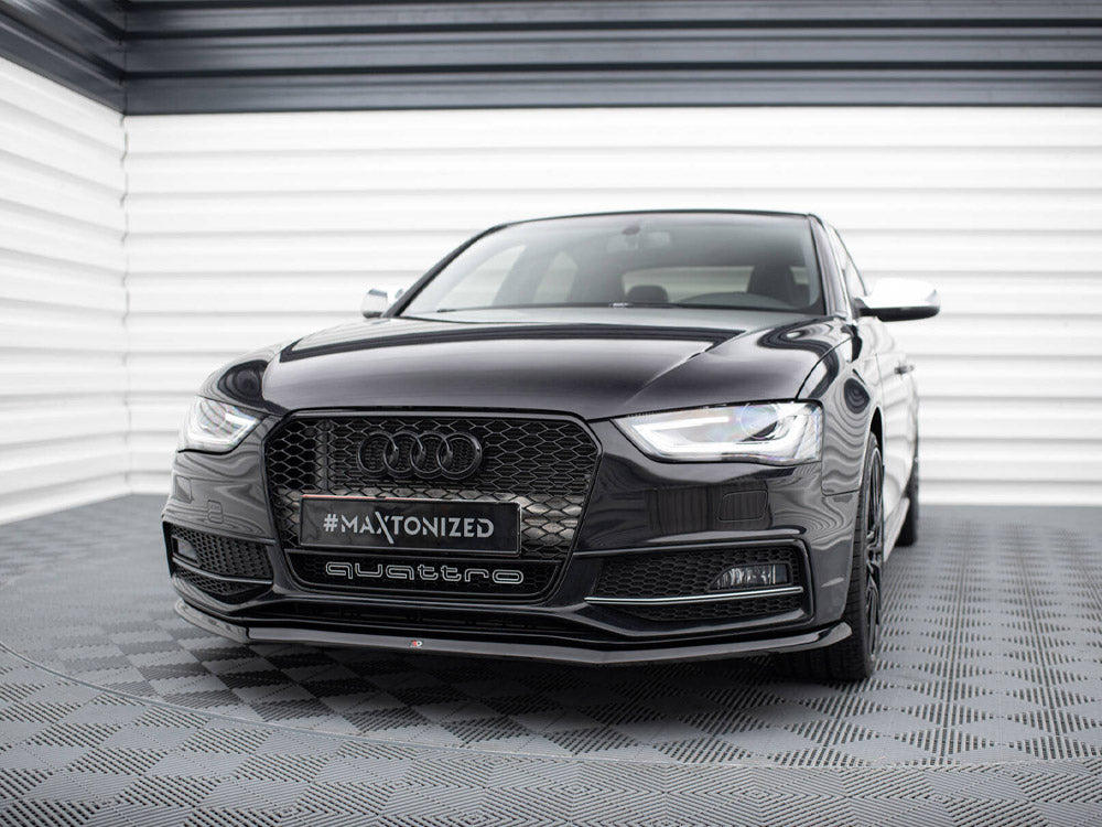 Maxton Design - FRONT SPLITTER V.1 AUDI S4 / A4 S-LINE B8 FL