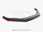 Maxton Design - FRONT SPLITTER (BLACK & RED) V.5 SUBARU BRZ FACELIFT 2017-2020