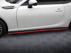 Maxton Design - SIDE SKIRTS SPLITTERS (BLACK & RED) V.2 SUBARU BRZ (2017-2020)/ TOYOTA GT86 FACELIFT (2017-UP)