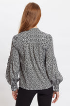 Louche Clancy Candy Bud Print Long Sleeve Blouse