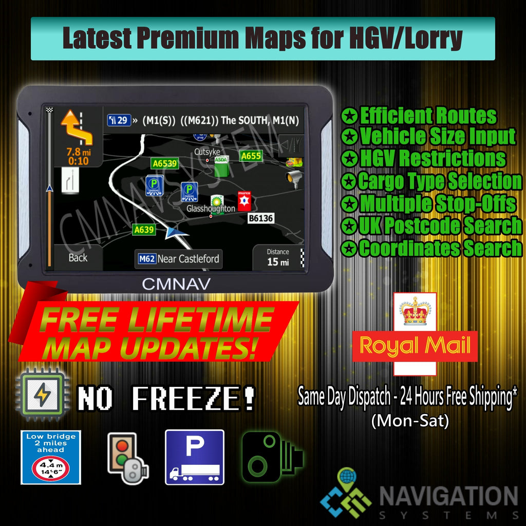 7" CMNAV ADVANCED Truck (256mb RAM)