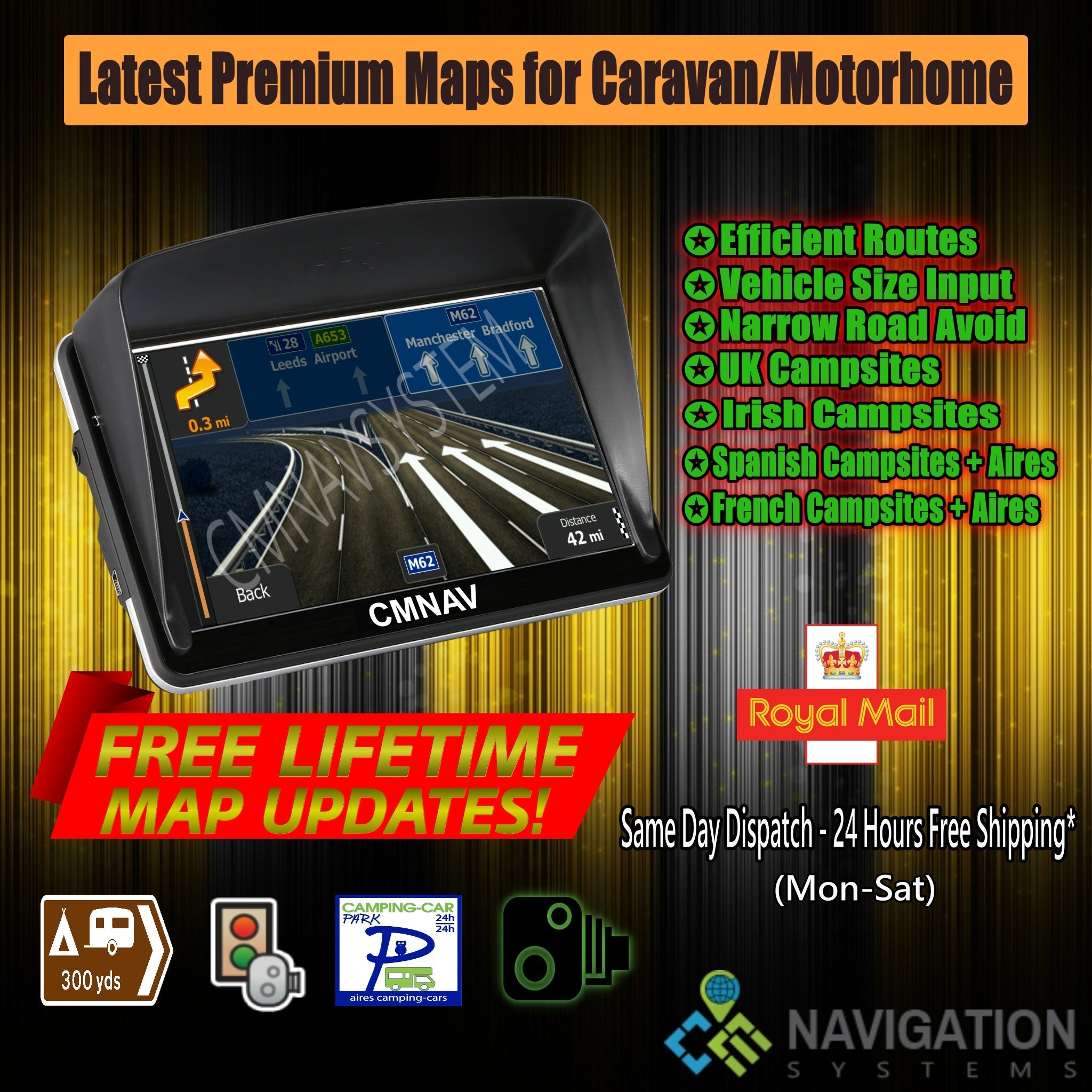 7" CMNAV STARTER Camper (128mb RAM)