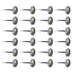 24 PCS 6mm Mushroom Nail-tyre Film Tyre Cold Patch Film Rubber Tire Repair Kit, 6mm
