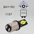 2 PCS 1157 DC9-16V / 3.5W Car Auto Brake Lights 12LEDs SMD-ZH3030 Lamps, with Constant Current, 1157, 1157 (White Light)