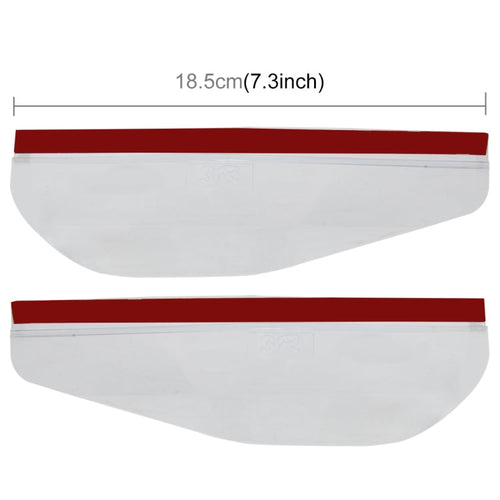1 Pair Car Rearview Mirror Rain Blades Car Back Mirror Eyebrow Rain Cover Car Rearview Mirror Eyebrow Covers Flexible Protection Rainproof Decoration Accessories, 3R-2101