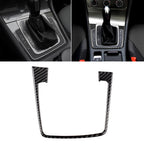 Car Carbon Fiber Gear Position Panel Frame Decorative Sticker for Volkswagen Golf 7 2018-, without Hole and Start and Stop, Left Drive, Gear Position