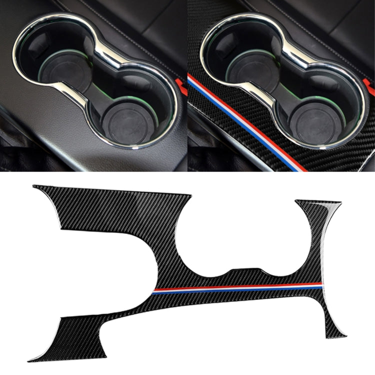 Auto USA Farbe Kohlefaser Linksantrieb Getriebeposition Verkleidung Dekorativer Aufkleber für Ford Mustang 2015-2017, Linksantrieb Getriebeposition