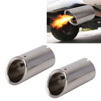 2 PCS Car Styling Stainless Steel Exhaust Tail Muffler Tip Pipe for VW Volkswagen 1.4T Swept Volume, 1.4T