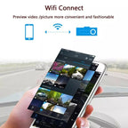 Mini Car Dash Camera WiFi Monitor Full HD Dashcam Video Recorder Camcorder Motion Detection, Support TF Card & Android & IOS, K602