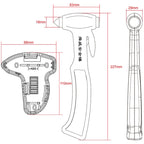 SHUNWEI SD-3501 Seat Belt Cutter Window Breaker Auto Rescue Tool Ideal Plastic Shell Car Safety Emergency Hammer with Adhesive Tape And Fixation Frame (Black)
