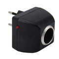 Vehicle Power Inverters 90-240V AC to 12V DC with Car Cigarette Lighter Socket Adapter Converter Vehicle Amplifier Power Output: DC 12V 600mA(EU Plug), 12V 600mA(EU Plug)