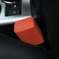 Safe Rubber Car Seat Belt Clips Locking Buckles Protective Cover, Orange, Green, Blue, Red, Black