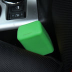 Safe Rubber Car Seat Belt Clips Locking Buckles Protective Cover, Orange, Green, Blue, Red, Black
