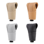 Universal Nonslip Breathable Genuine Leather Car Gear Shift Knob Cover