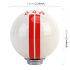 Universal Vehicle Ball Shape Modified Resin Shifter Manual 5-Speed Gear Shift Knob