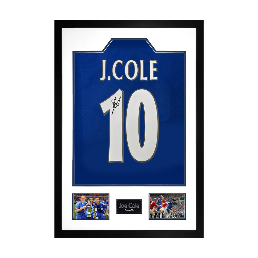 Joe Cole Signed Chelsea Shirt Premium Frame