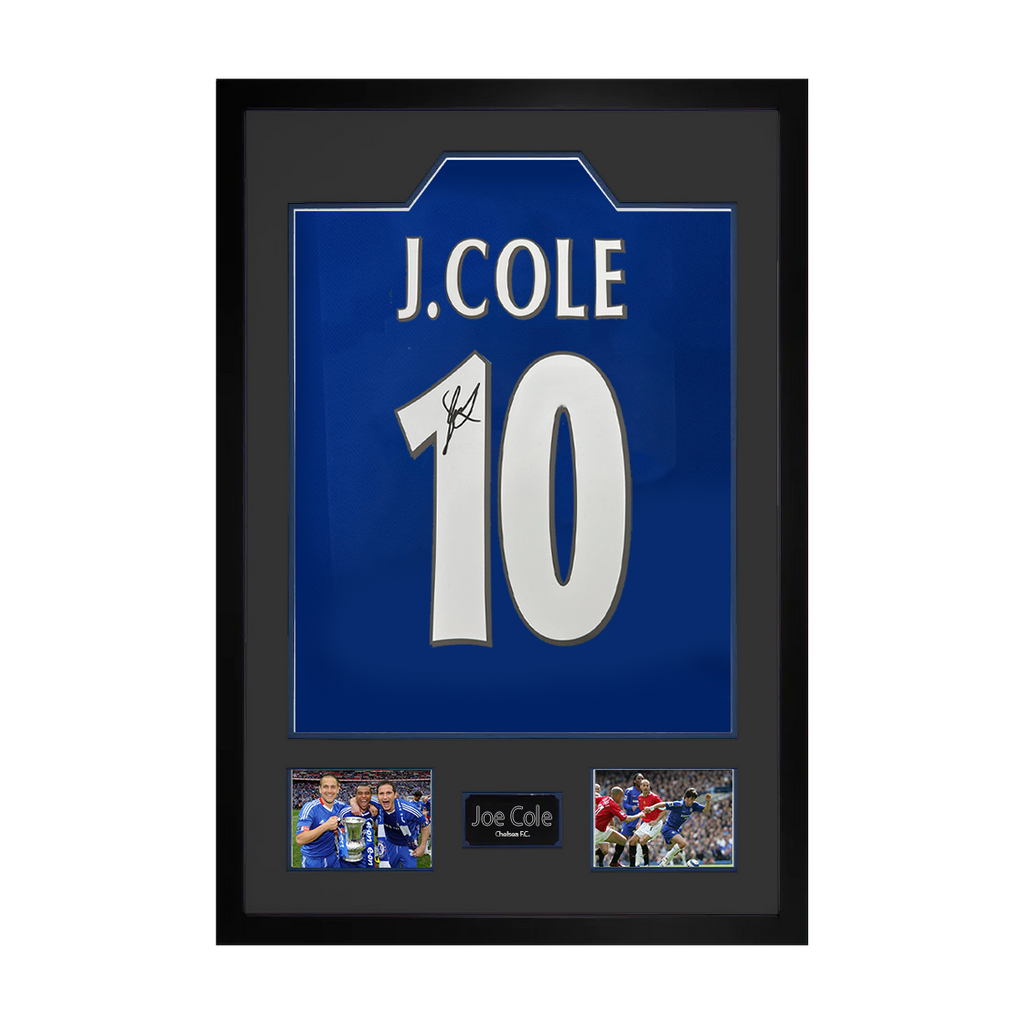 Joe Cole Signed Chelsea Shirt Premium Frame