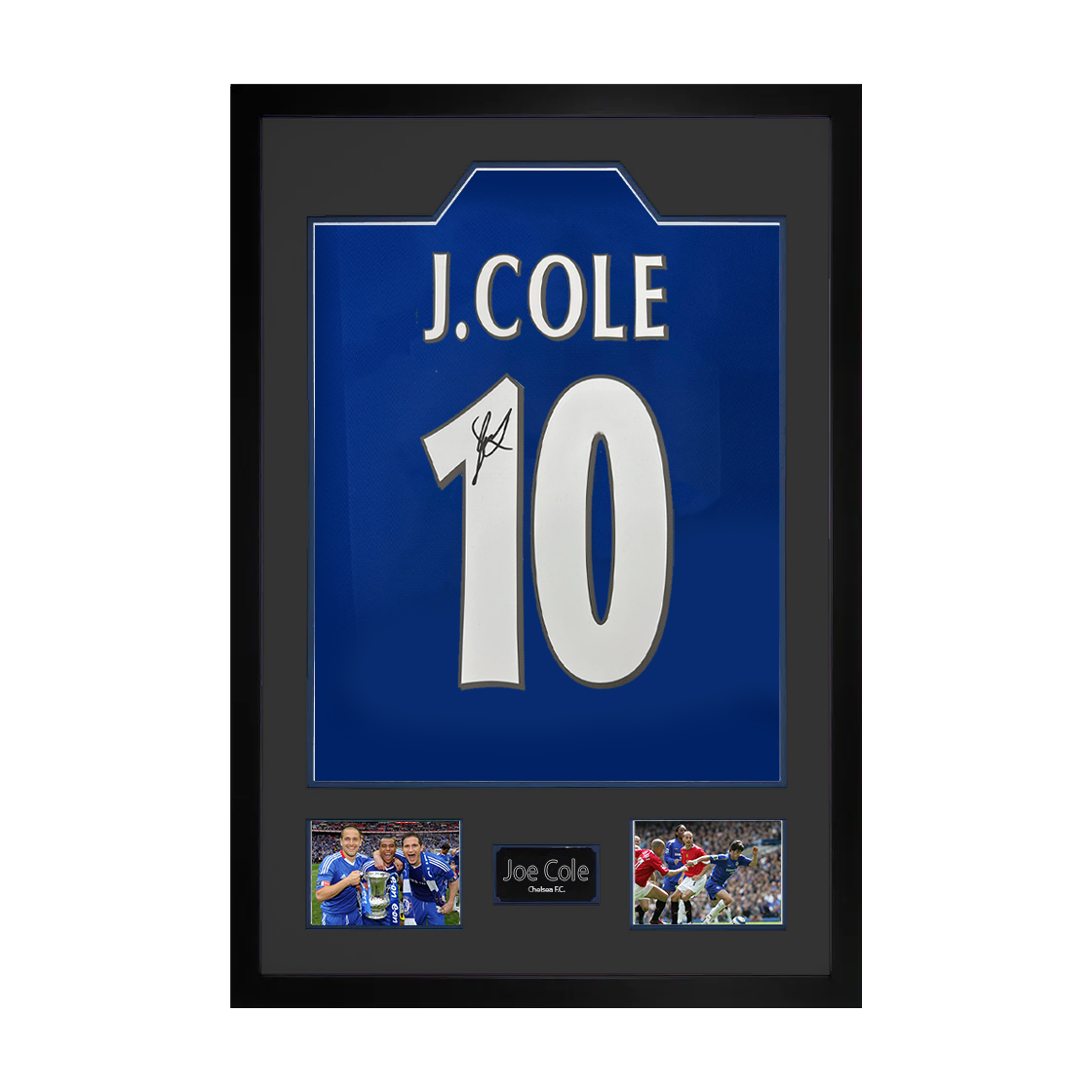 Joe Cole Signed Chelsea Shirt Premium Frame