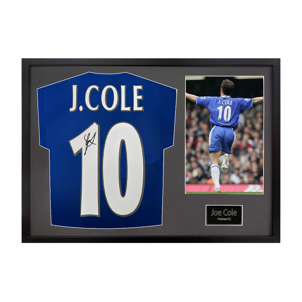 Joe Cole Signed Chelsea Shirt Classic Frame