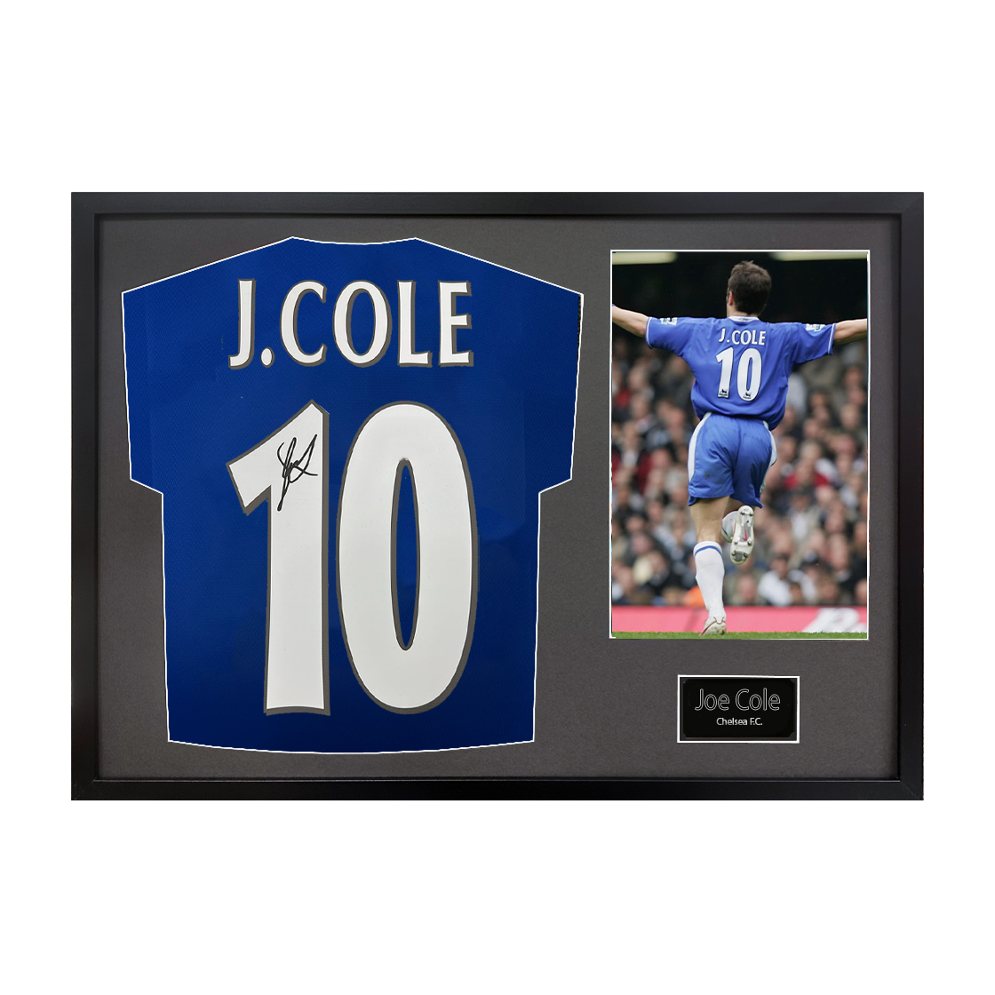 Joe Cole Signed Chelsea Shirt Classic Frame