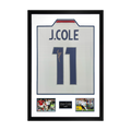 Joe Cole Signed England Shirt Premium Frame