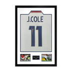 Joe Cole Signed England Shirt Premium Frame