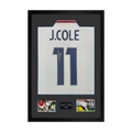 Joe Cole Signed England Shirt Premium Frame