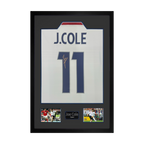 Joe Cole Signed England Shirt Premium Frame