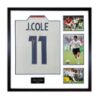 Joe Cole Signed England Shirt Elite Frame
