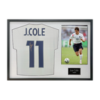 Joe Cole Signed England Shirt Classic Frame
