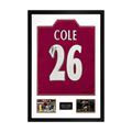 Joe Cole Signed West Ham Shirt Premium Frame