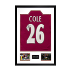 Joe Cole Signed West Ham Shirt Premium Frame