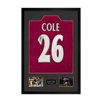 Joe Cole Signed West Ham Shirt Premium Frame