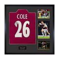 Joe Cole Signed West Ham Shirt Elite Frame