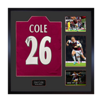 Joe Cole Signed West Ham Shirt Elite Frame