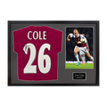 Joe Cole Signed West Ham Shirt Classic Frame