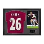 Joe Cole Signed West Ham Shirt Classic Frame