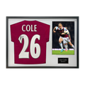 Joe Cole Signed West Ham Shirt Classic Frame