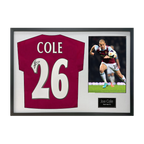 Joe Cole Signed West Ham Shirt Classic Frame