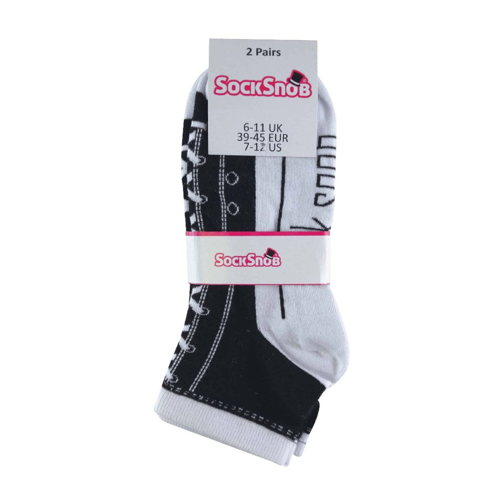 2 Pack Unisex Adult Cotton Socks That Look Like Shoes