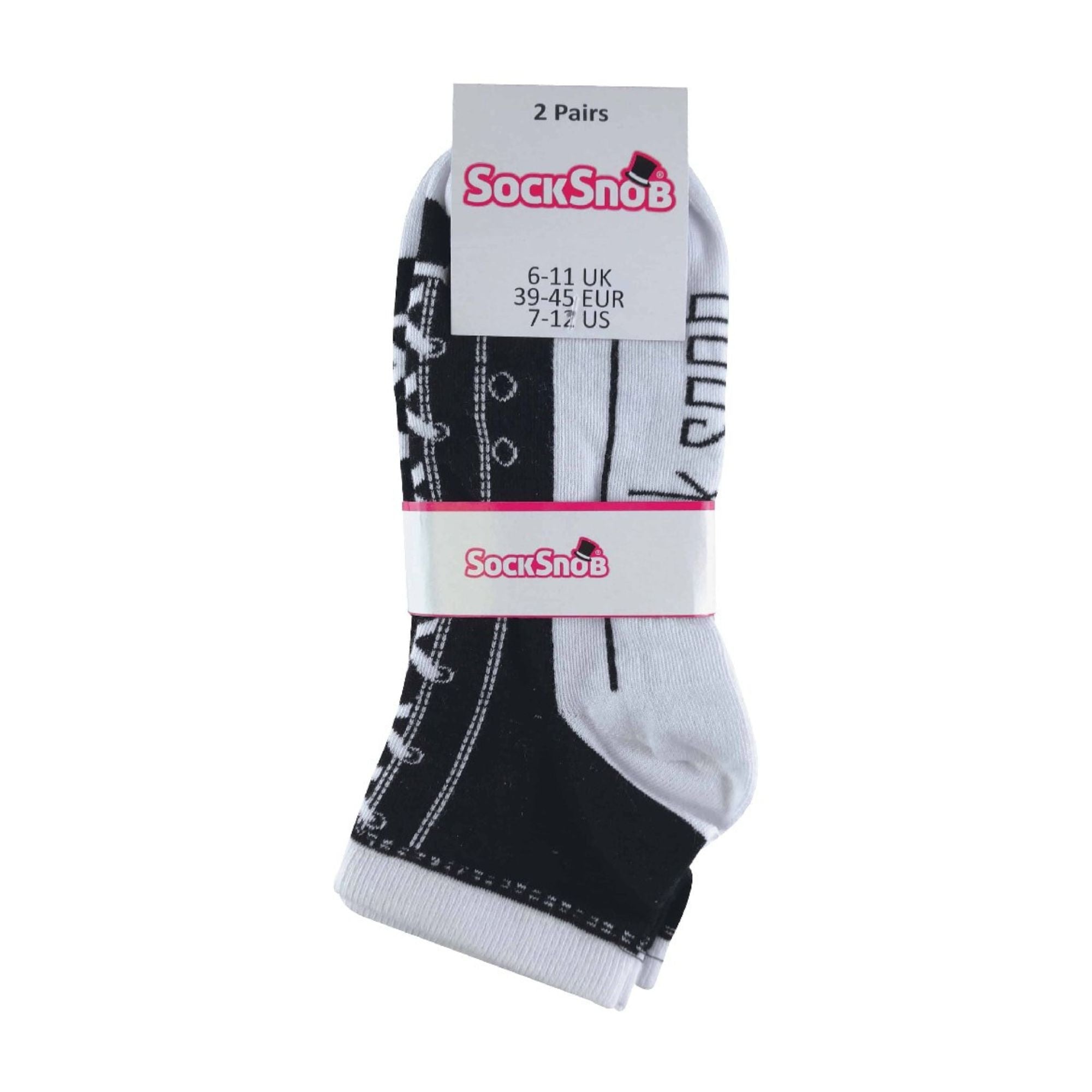 2 Pack Unisex Adult Cotton Socks That Look Like Shoes