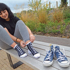 6 Pair Unisex Novelty Funny Lace Up Socks That Look Like Shoes