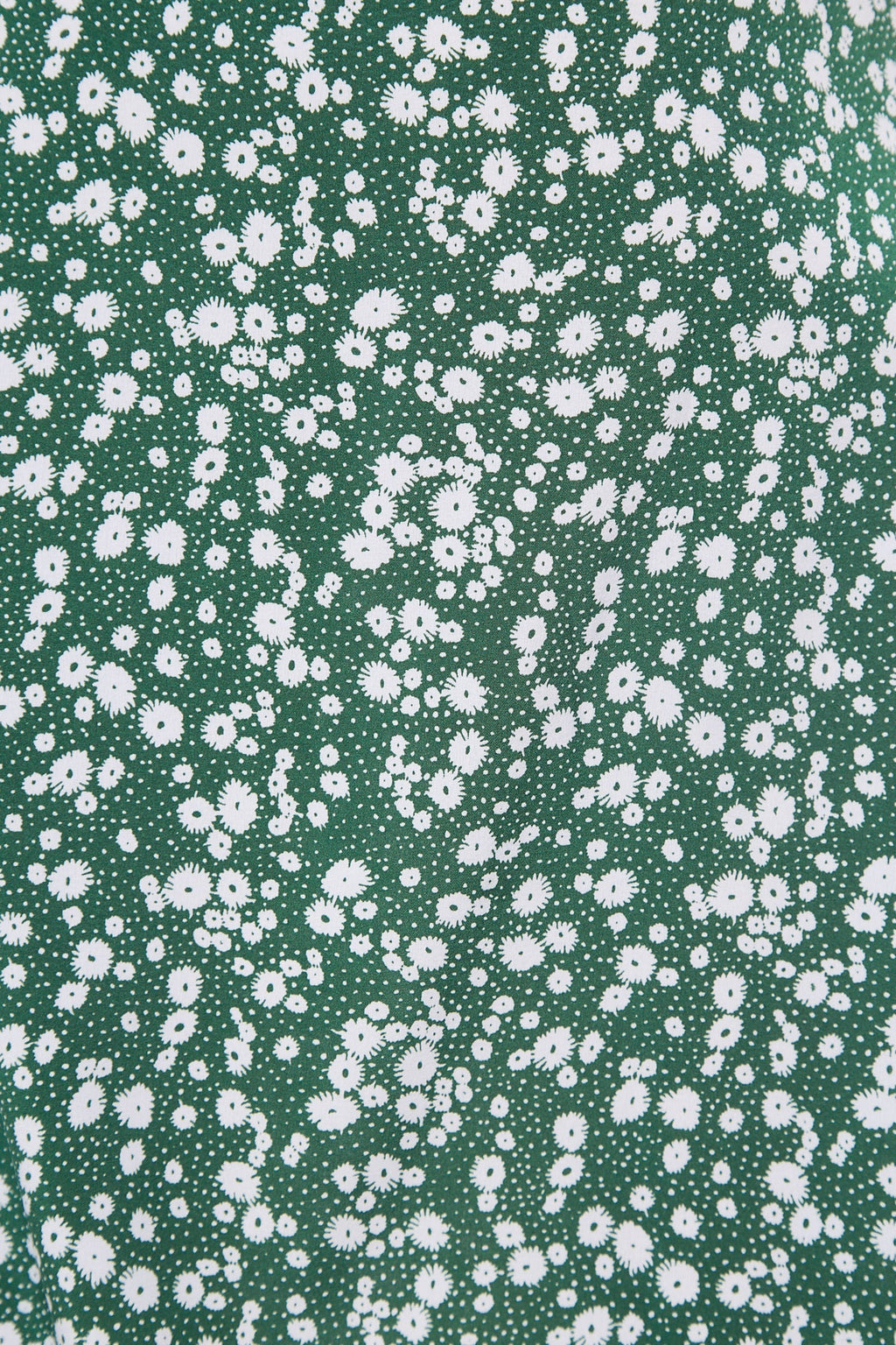 Corina Flower Dot Print Midi Tea Dress - Green
