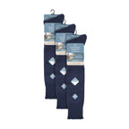 3 Pack Fisherman Socks | Long Wool Boot Socks for Men | Knee High Angling Socks